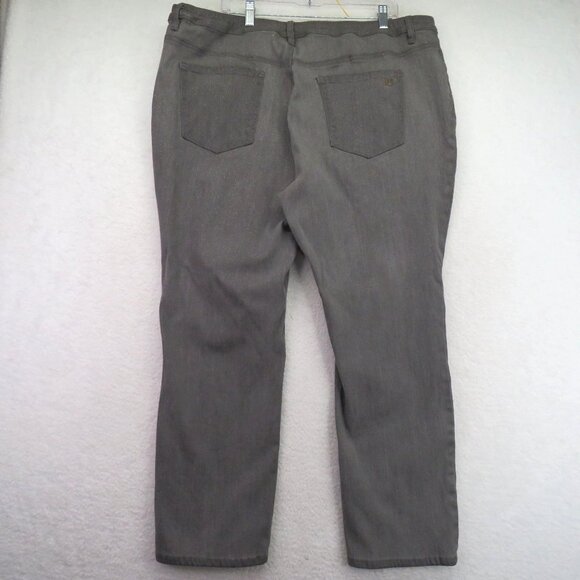 DG2 By Diane Gilman Jeans Womens Size 22W Gray Glitter Denim Stretch - Picture 3 of 10